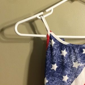 American flag tank top